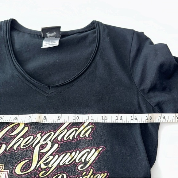 Harley Davidson Women’s Cherohala Skyway Tellico Plains Black T Shirt Size S - Picture 5 of 6